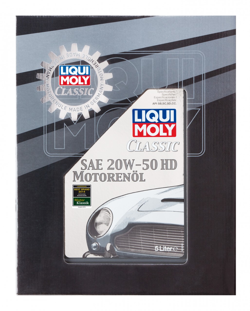 Maakte zich klaar Fervent Het beste Liqui Moly Classic Motor Oil SAE 20W-50 HD 5 Liter - De Olie Concurrent
