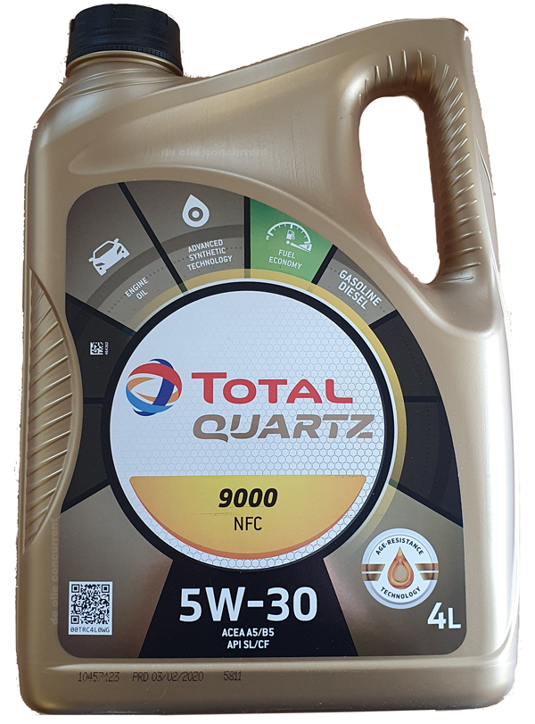 Total Quartz 9000 NFC 5W30 4 Liter - De Olie Concurrent
