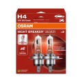 Osram H4 Night Breaker Silver 12V 55W Set