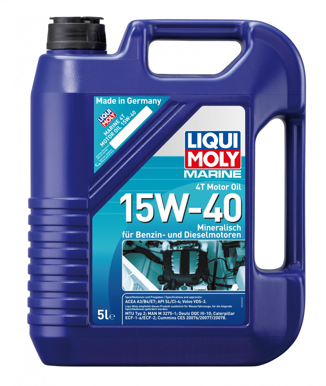 LIQUI MOLY 4L Marine 4T New Generation Motor Oil SAE 15W40 main image 1