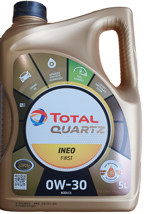 Total Quartz Ineo First 0W30 5 Liter - De Olie Concurrent