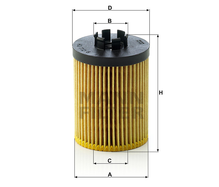 MANN Filter Oliefilter HU 712/8 X - De Olie Concurrent