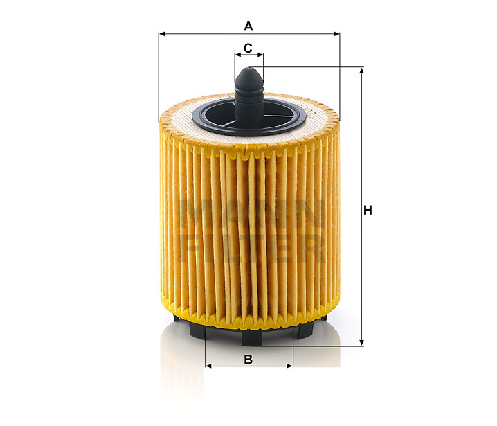 Filtre à Huile MANN-FILTER HU 6007 X - Qualité Premium, Compatible Voiture Et Utilitaire - Dimensions H89 X A61 X B35 Mm